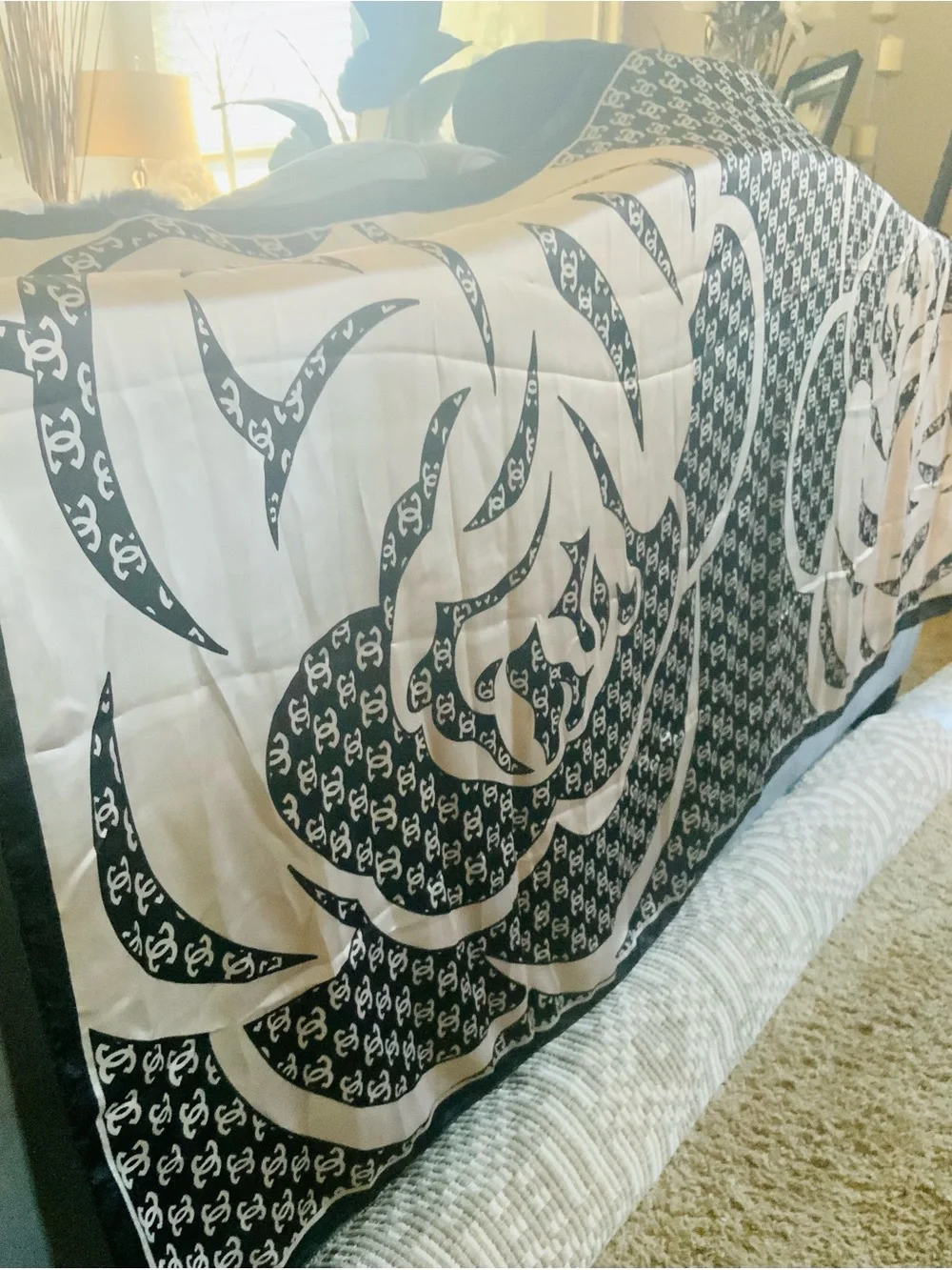Luxury Silk Feel Scarf Shawl Wrap 180 x 90 cm | Elegant Oversized Fashion Scarf
